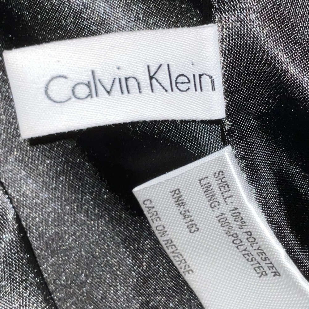 Calvin Klein Rain/Trench Coat Black size Medium - Picture 8 of 11